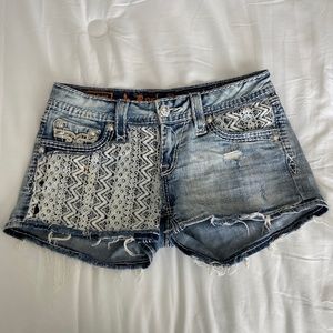 Rock Revival Shorts with Lace 27